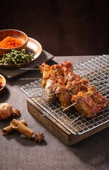 grilled pork ribs