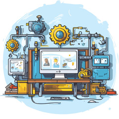 Professional Maintenance Support Technology for Web Construction Company Usage