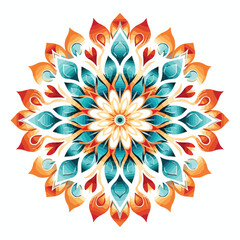 Intricate Ornate Abstract Color Mandala Element Wallpaper - Professional Design