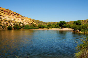 Early Summer at Saguaro lake in Arizona