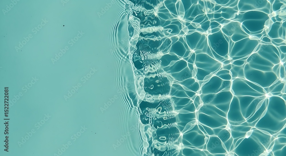 Poster abstract water surface texture with ripples and reflected sunlight creating a playful calming and se