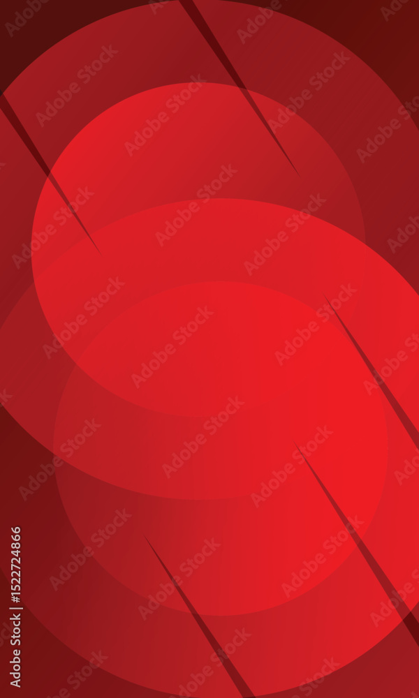 Poster red gradient abstract background. circle shapes composition space. suitable for background, landing 