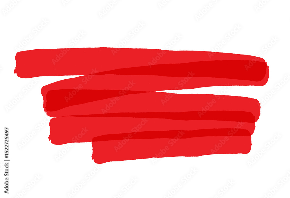 Poster red marker lines stripes, highlighter hand drawing doodle, red marker scribble for text box, backgro