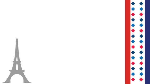 bastille day background copy space area