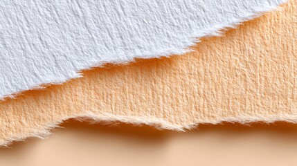 Peach and Light Grey Textured Fabric Closeup