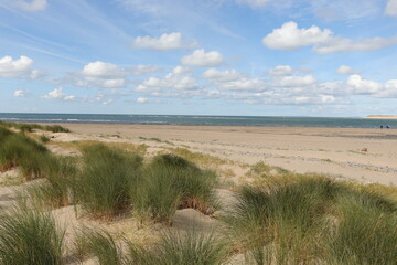 sand dunes and sea