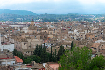 View of the city of Caravaca de la Cruz, Murcia, Spain, Europe.
