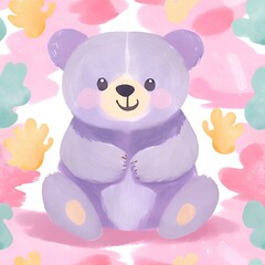 a little cute bear of background