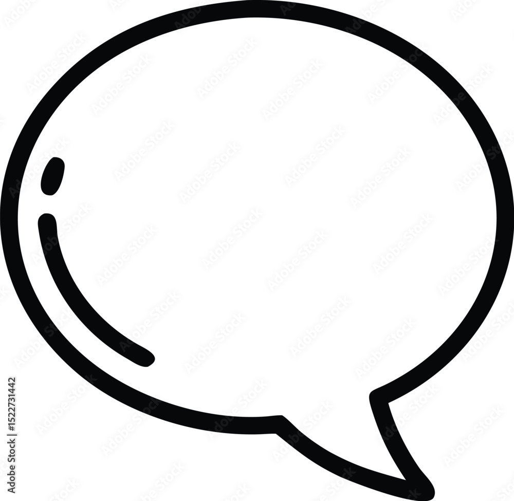 Poster speech bubble icon vector illustration for message chat communication and social media design use