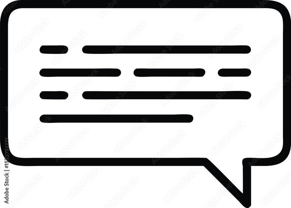 Aufkleber speech bubble icon vector illustration message chat communication dialogue box conversation comment 