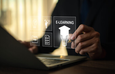 Through e-learning platforms students can develop their skills by attending online seminars, taking courses, and accessing a library of digital content such as videos tutorials and online media texts.
