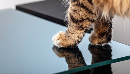Feline foot close-up
