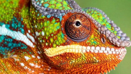 Chameleon skin close-up