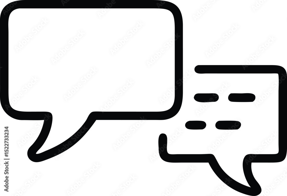 Poster speech bubble icon vector illustration for message communication chat dialog and conversation concep