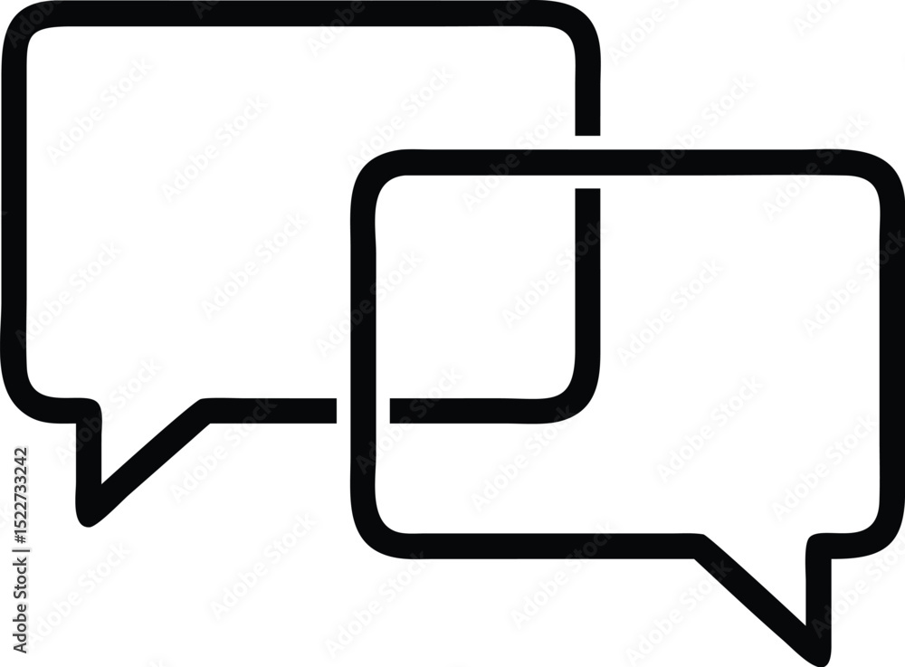 Poster chat conversation bubbles vector illustration for communication message and dialog icon design eleme