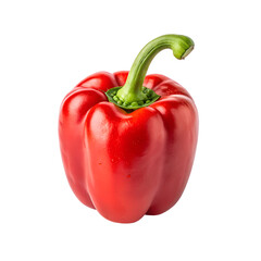 red paprika isolated on white