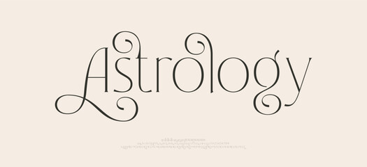 Minimal luxury font alphabet logo. Typography beauty fashion elegant minimalist serif italic fonts decorative wedding vintage retro logos. vector illustration
