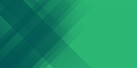 Green abstract background with geometric shapes gradient color for presentation design. Suit for business