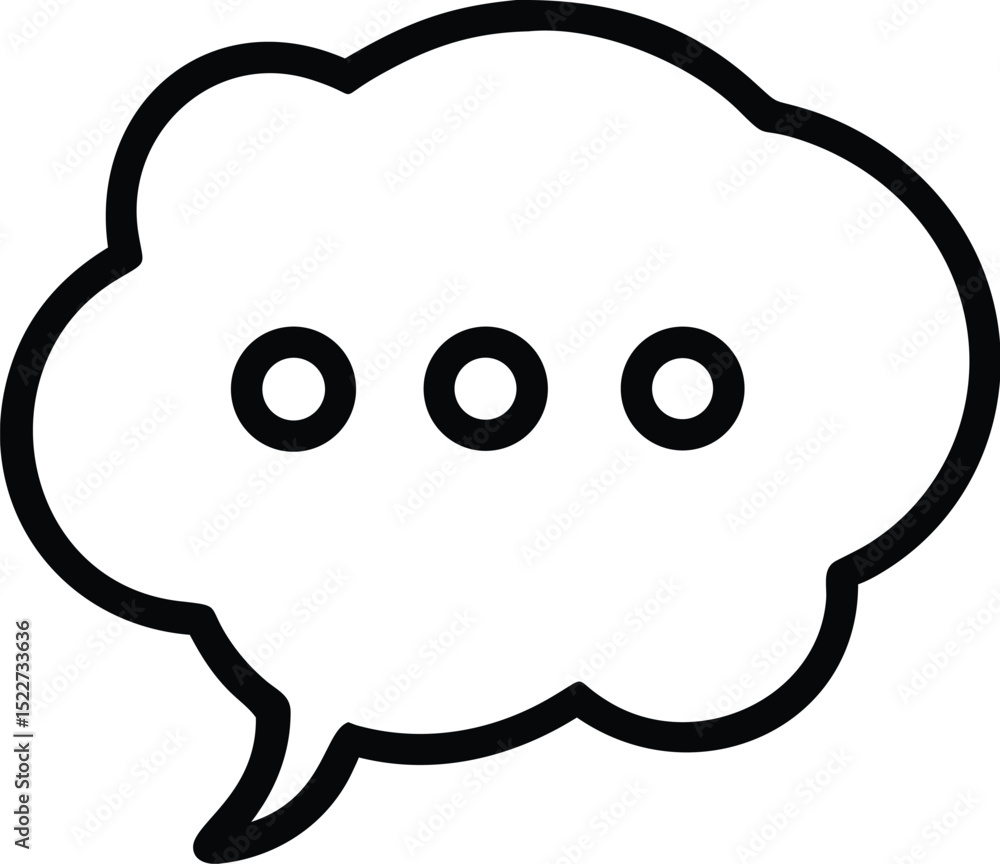 Poster chat bubble icon vector illustration simple design for message communication and social media apps i