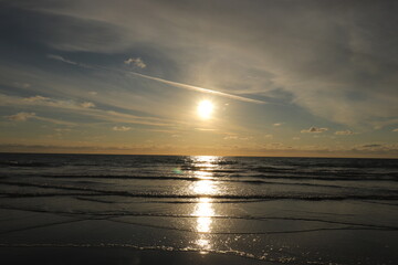 sunset at the beach