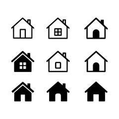 Smart home icon collection, vector illustration
