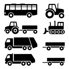 Truck  set, vector illustration