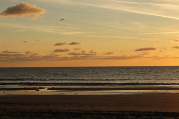 sunset on the beach