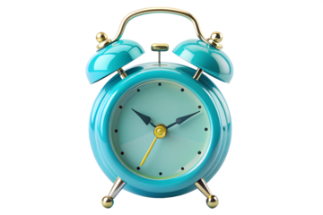 Vintage Teal Alarm Clock A Classic Timekeeping Design for Home Decor