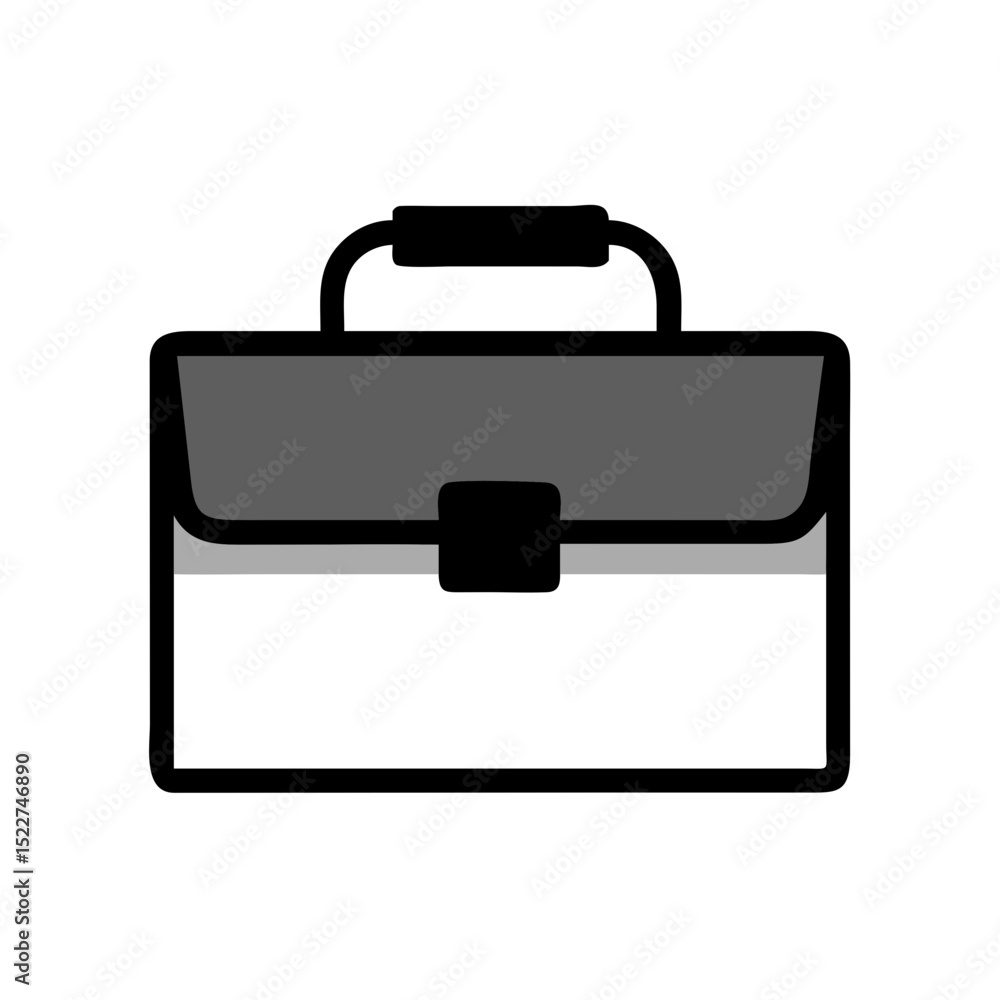 Aufkleber business briefcase in a minimalist design with a simple color scheme