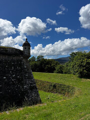 Detail of the Valen&ccedil;a Fortress,  Fortaleza de Valen&ccedil;a, Portugal at the spanishborder
