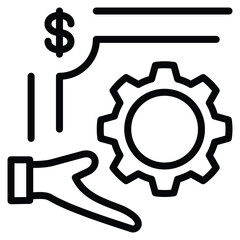 Business Icon Line Vector Illustration