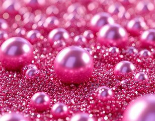 pink beads and seed beads