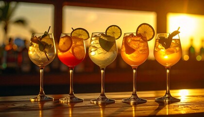 Summer cocktail drink