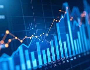 Financial data displayed on a screen