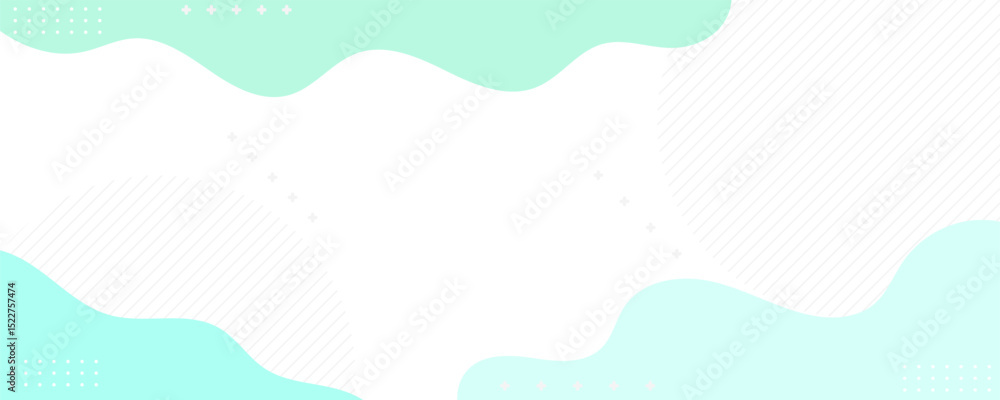 Poster simple grenn and blue background abstract. pattern wave water grenn. with format file 10 eps.