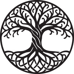 vector tree silhouette