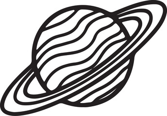 vector illustration of a planet