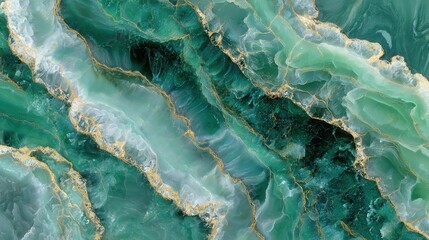 Vibrant jade stone design with intricate mineral veins and details