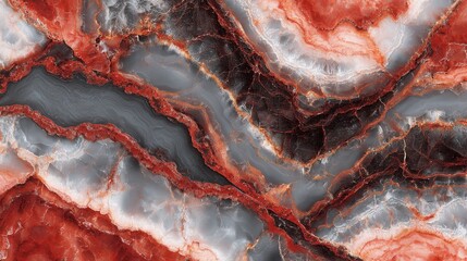 Vibrant calcite stone ceramic with intense color and texture