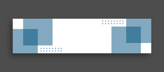 abstract horizontal corporate linkedin banner design with empty space for text