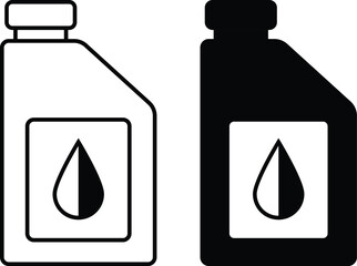 Motor, Machine oil icon. Auto, engine oil symbol. Vector illustration