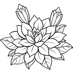 Fototapeta premium Flower SVG – Elegant Floral Arrangement Vector for Crafts, Home Decor, and Invitations