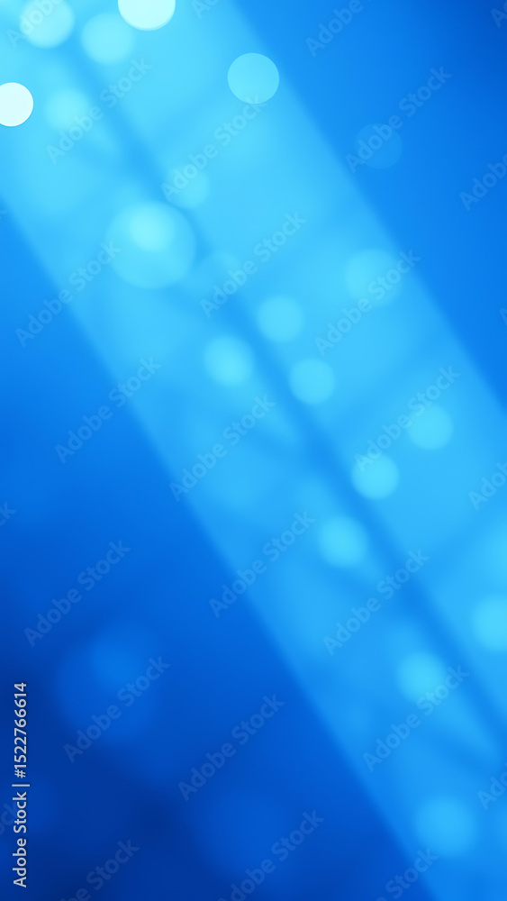 Poster beautiful abstract blue patterns create a calming atmosphere with soft shapes and light reflections
