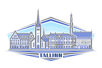 Vector illustration of Tallinn