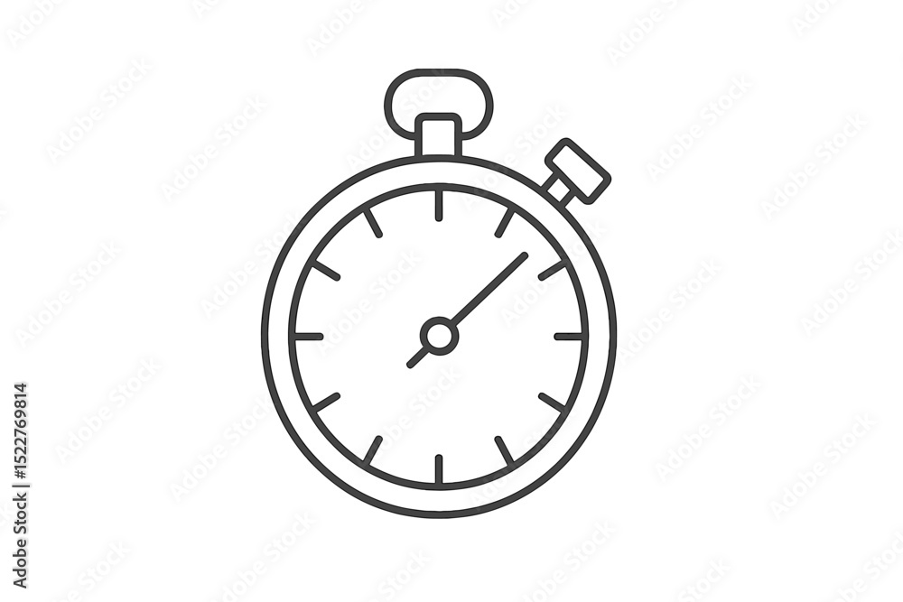 Poster stopwatch with clear indicators used for timing events and activities in various sports and competit