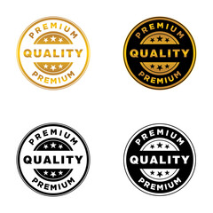 Quality premium stamp products vector set designs.