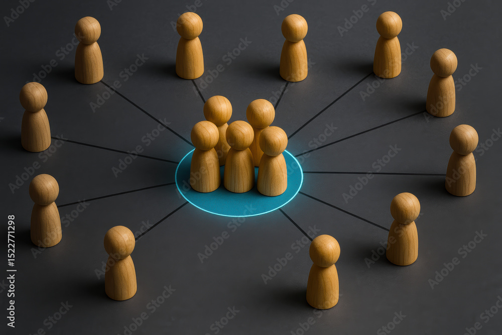 Poster the visualization a centralized network emphasizes collaboration and connectivity highlighting a cor