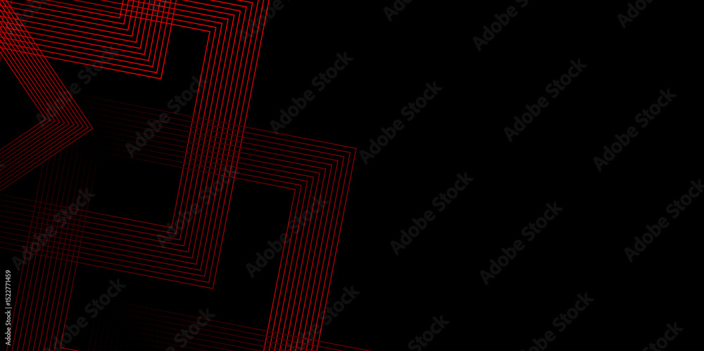 Aufkleber luxury wavy line abstract background with colorful element. futuristic technology concept. glowing r