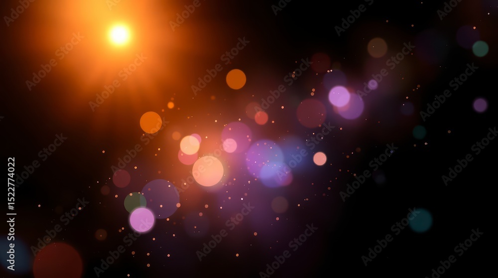 Poster abstract bokeh light background