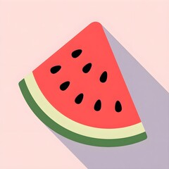Watermelon Illustration Reflecting the Spirit of Peace and Palestine